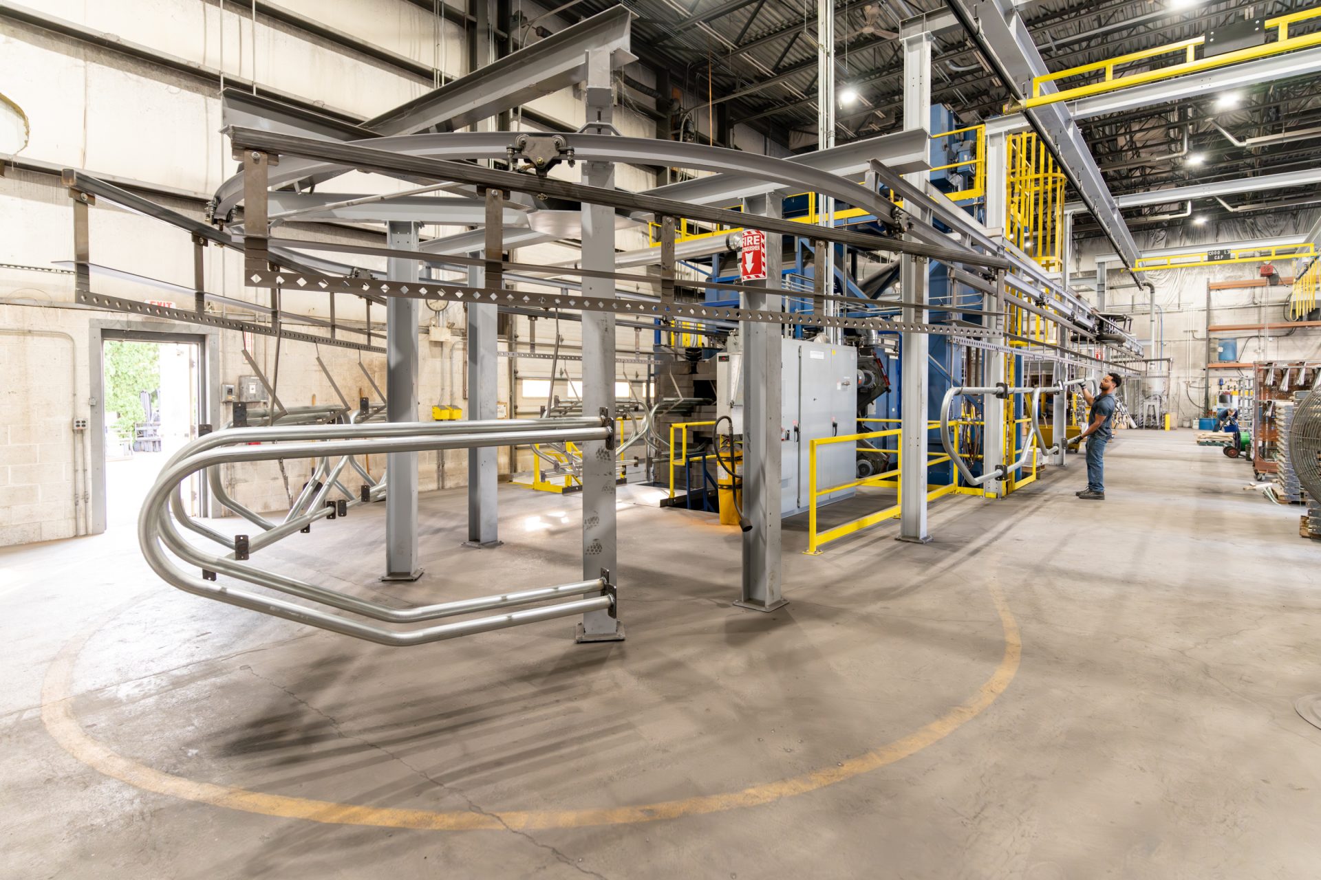 Large blasting equipment used at Keystone Koating for prepping surfaces