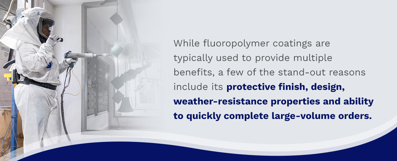 Uses of fluoropolymer coatings