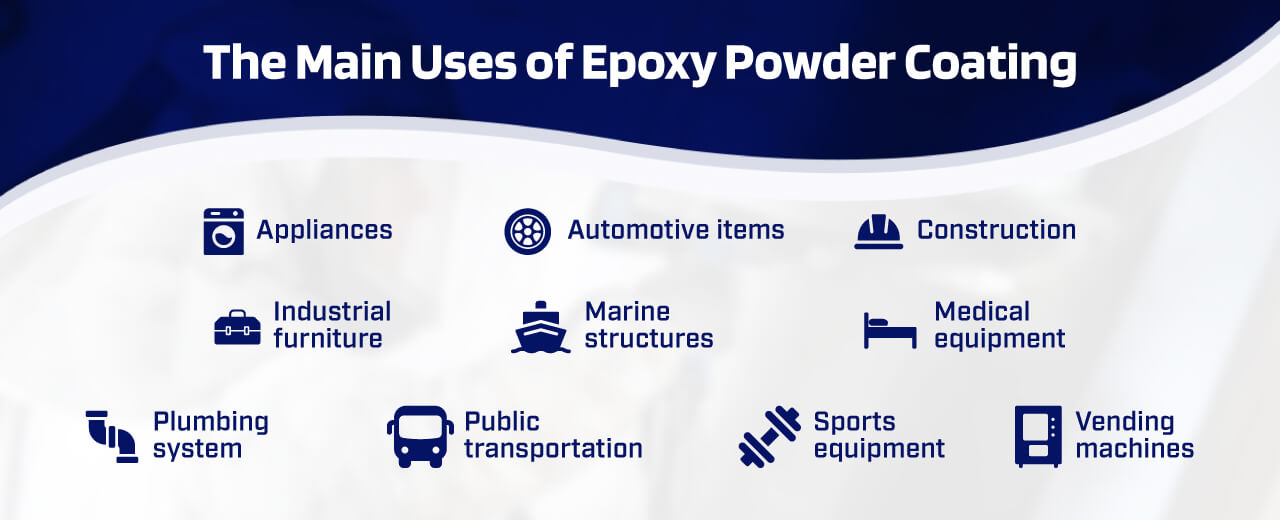 The main uses of epoxy powder coating