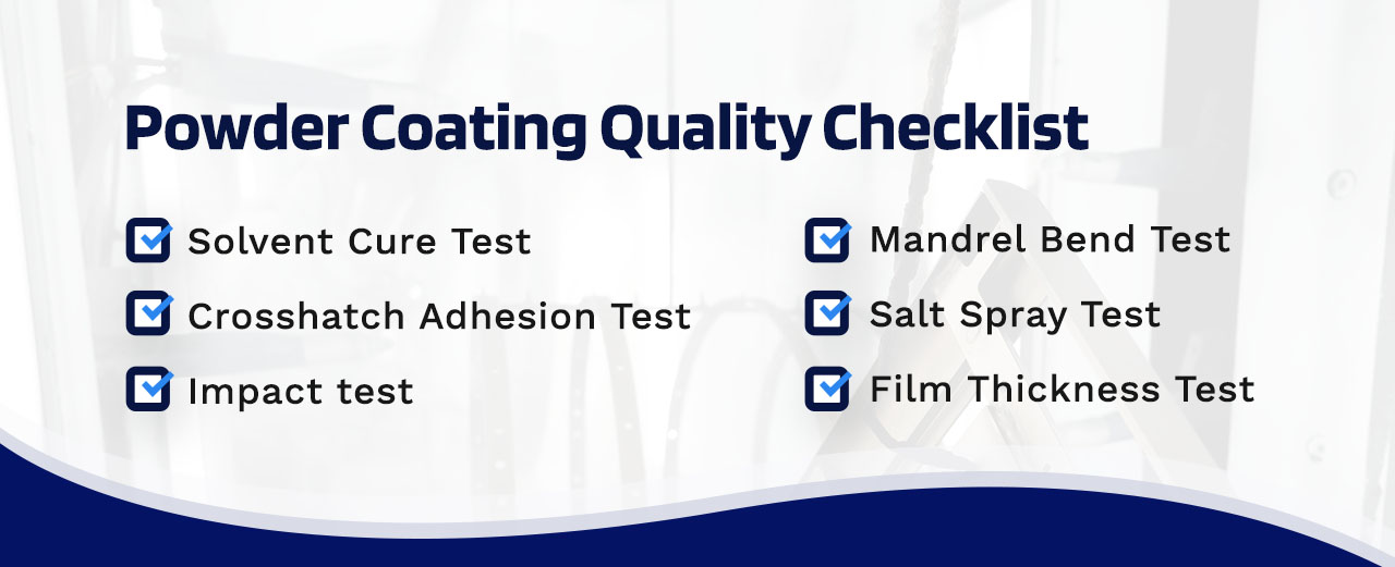 powder coating quality checklist
